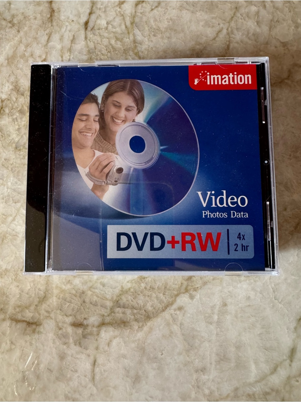 DVD+RW Rewritable Disc — Blue Case
